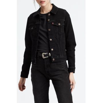 Jacheta din denim Original Trucker - Negru/Argintiu