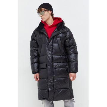 adidas Originals geaca de puf barbati, culoarea negru, de iarna
