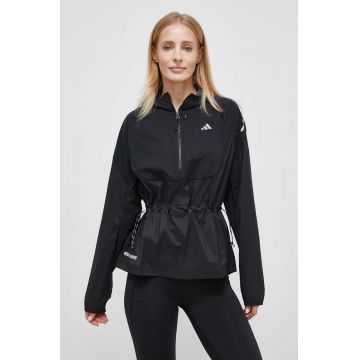 adidas Performance jachetă de alergare Ultimate culoarea negru, de tranzitie
