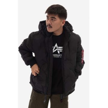Alpha Industries geacă Logo Puffer barbati, culoarea negru, de iarna 108107.03-black