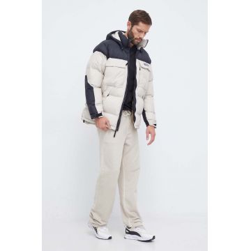 Columbia geacă Ballistic Ridge Oversized Puffer barbati, culoarea bej, de iarna, oversize 2011261-703