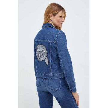 Karl Lagerfeld geaca jeans femei, de tranzitie