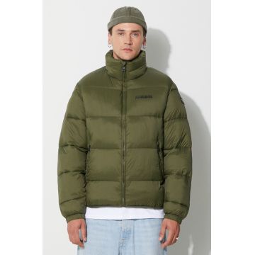 Napapijri geaca A-SUOMI 3 barbati, culoarea verde, de iarna, NP0A4GJFGE41