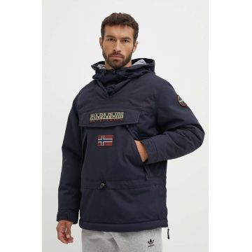 Napapijri geacă SKIDOO 4 bărbați, culoarea bleumarin, de iarnă, NP0A4GMF1761