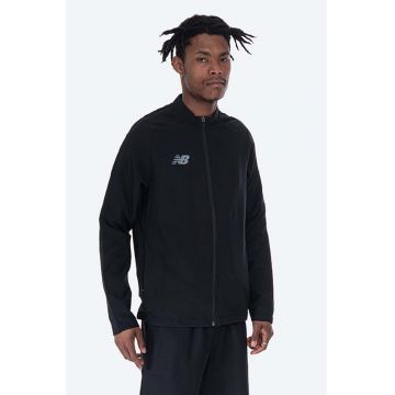New Balance geacă Teamwear barbati, culoarea negru, de tranzitie EMJ9041BK-1BK