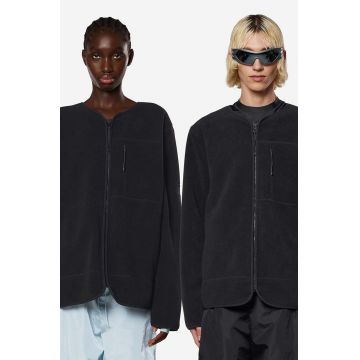 Rains geacă culoarea negru, de tranzitie 18520.-BLACK
