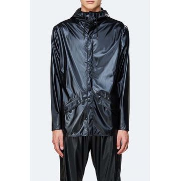 Rains geacă de ploaie Jacket culoarea negru, de tranziție 1201.SHINYBLACK-SHINY.BLAC