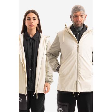 Rains geacă de ploaie Storm Breaker culoarea bej, de tranzitie, oversize 18370.FOSSILCEMENT-FOSSIL.CEM