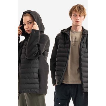 Rains geacă Trekker Scuba Jacket culoarea negru, de tranzitie 15450.BLACK-BLACK