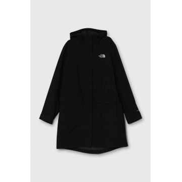 The North Face geaca femei, culoarea negru, de tranzitie