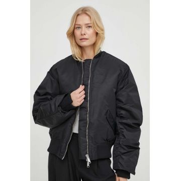 Won Hundred geaca bomber femei, culoarea negru, de iarna