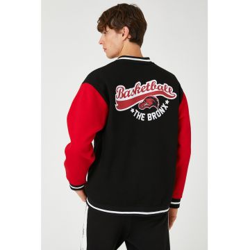 Jacheta varsity cu model colorblock