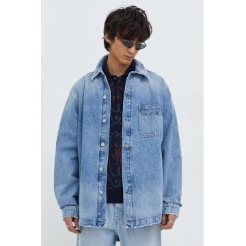 Tommy Jeans geacă din denim bărbați, de tranziție DM0DM18262