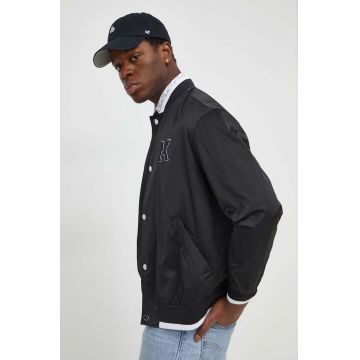 Karl Lagerfeld geacă bomber bărbați, culoarea negru, de tranziție 541550.505083