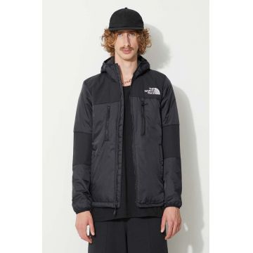 The North Face geaca barbati, culoarea negru, de tranzitie