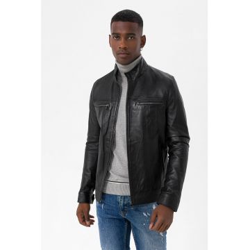 Jacheta biker de piele