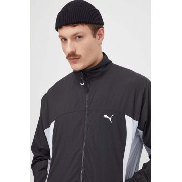 Puma geacă bărbați, culoarea negru, de tranziție, oversize 673308