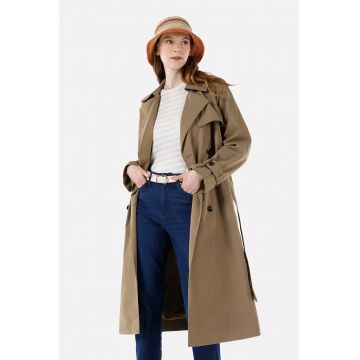 Trenci cu doua randuri de nasturi - Bej