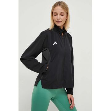 adidas Performance jachetă de alergare Adizero culoarea negru, de tranziție IT7595