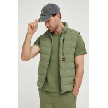 G-Star vestă bărbați, culoarea verde, de tranzitie