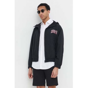 HUGO geacă bărbați, culoarea negru, de tranziție, oversize 50510263