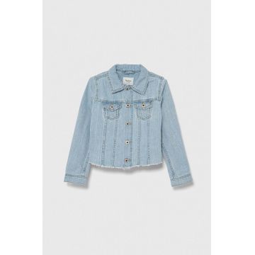 Pepe Jeans geaca de blugi din bumbac ISA JACKET JR