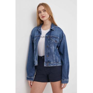 Pepe Jeans geaca jeans femei, de tranzitie, oversize