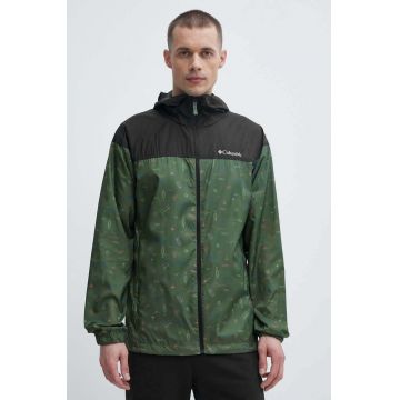 Columbia windbreaker TERREX Flash Challenger culoarea verde, de tranziție 1988715