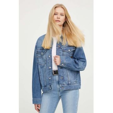 G-Star Raw geaca jeans femei, de tranzitie, oversize