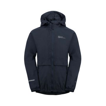 Jack Wolfskin geaca de ploaie copii RAINY DAYS culoarea albastru marin