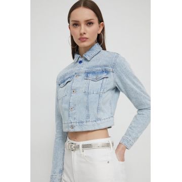 Karl Lagerfeld Jeans geacă din denim femei, de tranziție