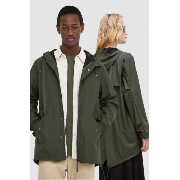 Rains geaca 18010 Jackets culoarea verde, de tranzitie