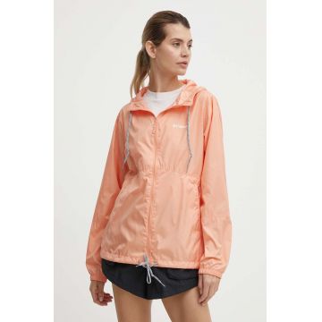 Columbia geacă windbreaker Flash Forward culoarea portocaliu 1585911