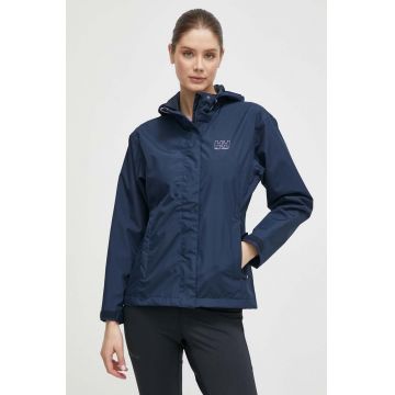 Helly Hansen geacă de ploaie Seven femei, culoarea bleumarin, 62066