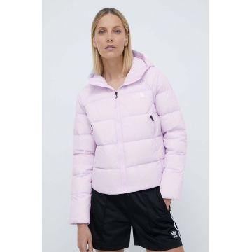 The North Face geaca de puf femei, culoarea violet, de iarna, NF0A3Y4RPMI1