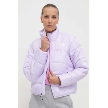 The North Face geaca TNF JACKET 2000 femei, culoarea violet, de iarna