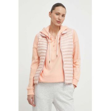 Colmar vesta de puf femei, culoarea roz, de tranzitie