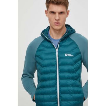 Jack Wolfskin geaca sport Routeburn Pro Hybrid culoarea verde