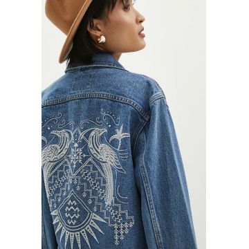 Medicine geacă din denim femei, de tranziție