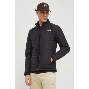 The North Face geaca barbati, culoarea negru, de tranzitie, NF0A7UJKJK31