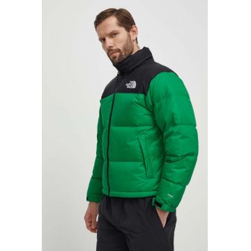 The North Face geaca de puf 1996 RETRO NUPTSE JACKET barbati, culoarea verde, de iarna, NF0A3C8DPO81