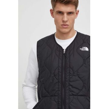 The North Face vesta barbati, culoarea negru, de tranzitie, NF0A859HJK31