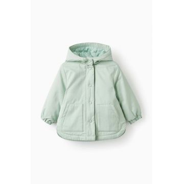 zippy geaca bebe culoarea verde