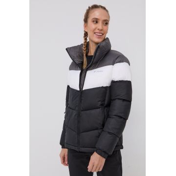 Columbia geacă Puffect Color Block Jkt femei, culoarea negru, de iarnă 1955101