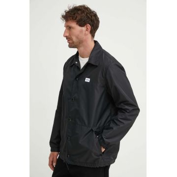 A.P.C. geacă cu aspect de cămașă Blouson Aleksi culoarea negru, de tranziție, PAAFA.H02739.LZZ