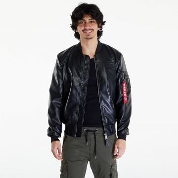 Jacheta Alpha Industries MA-1 VF Vegan Leather Black