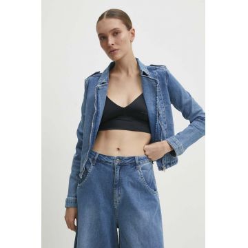 Answear Lab geacă din denim femei, de tranziție