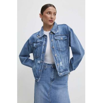 Answear Lab geacă din denim femei, de tranziție
