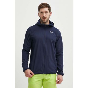 Reebok jacheta de antrenament Identity Training culoarea albastru marin, de tranzitie, 100038736