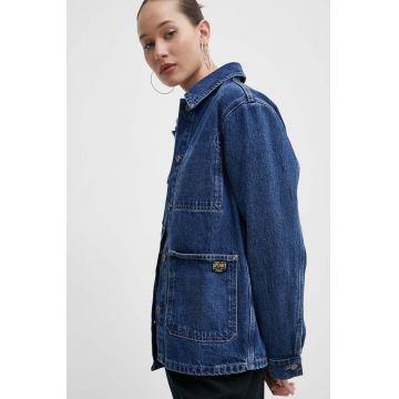 Superdry geacă din denim femei, de tranziție